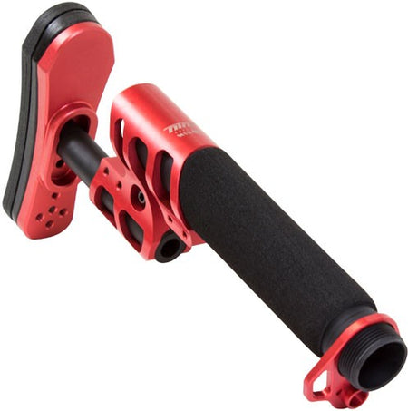 ODIN Zulu 2.0 Adjustable Stock with Padded Buffer Tube Red AR-15