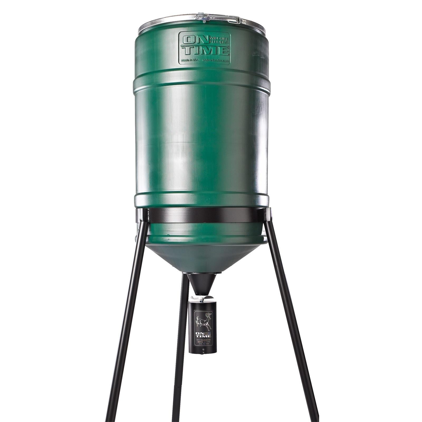 On Time Lifetime Feeder with 200 lb Tripod Hanger Stand
