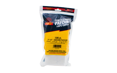 Otis Technology 3" Square Cleaning Patch, 100 Pack FG-919SQ-100