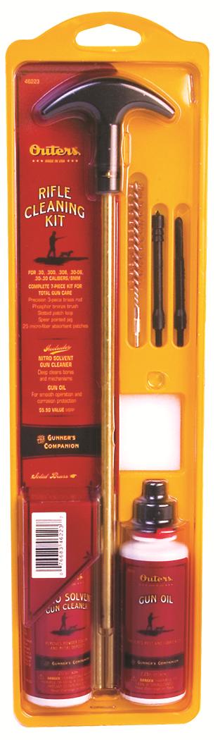 Outers Brass Rod Rifle Cleaning Kit for .270-.284 7mm Calibers