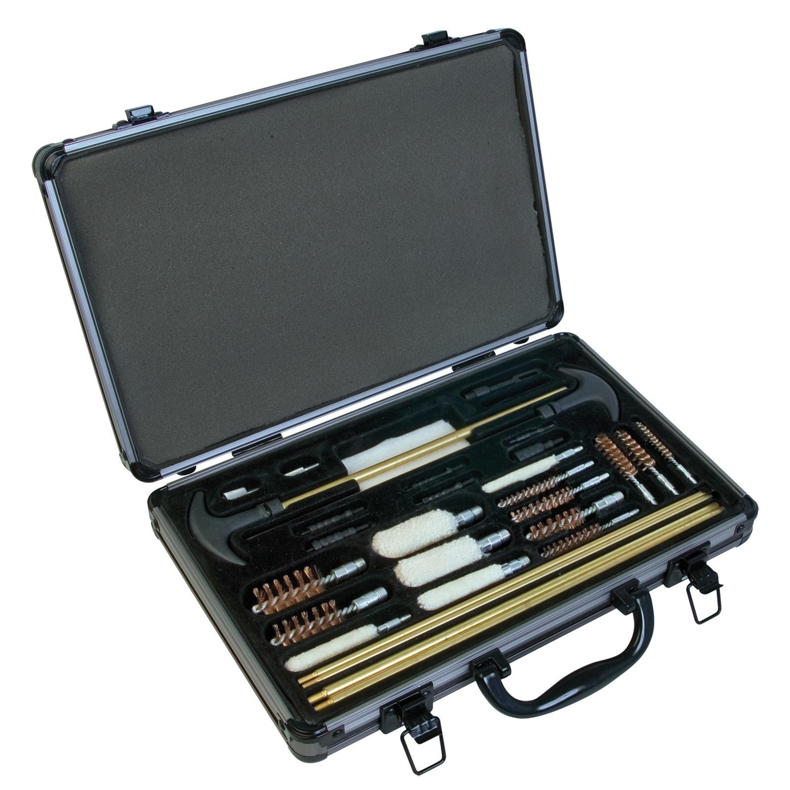 Outers 70091 Universal 32-Piece Firearm Cleaning Kit with Aluminum Case