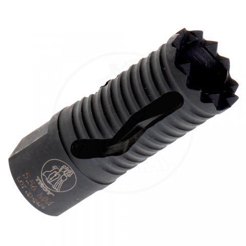 Troy Medieval Flash Suppressor 5.56mm 1/2x28 TPI Black - AR15/M4/M16