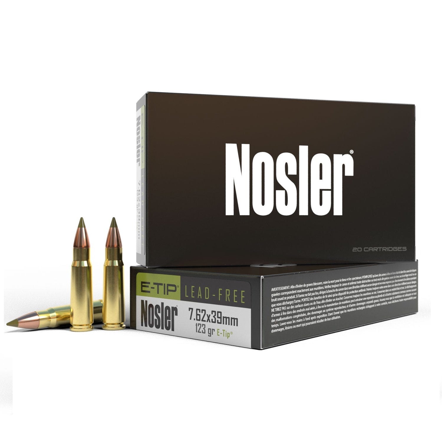 Nosler Expansion Tip 7.62x39mm 123 gr PolyTip ammo
