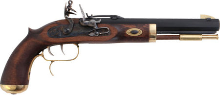 Traditions Trapper Flintlock Pistol 50 Cal 9.75in Blued Barrel Wood Stock