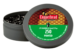 Crosman .177 Pointed Pellets 7.4gr Lead 250 Count - Case of 12 Packs