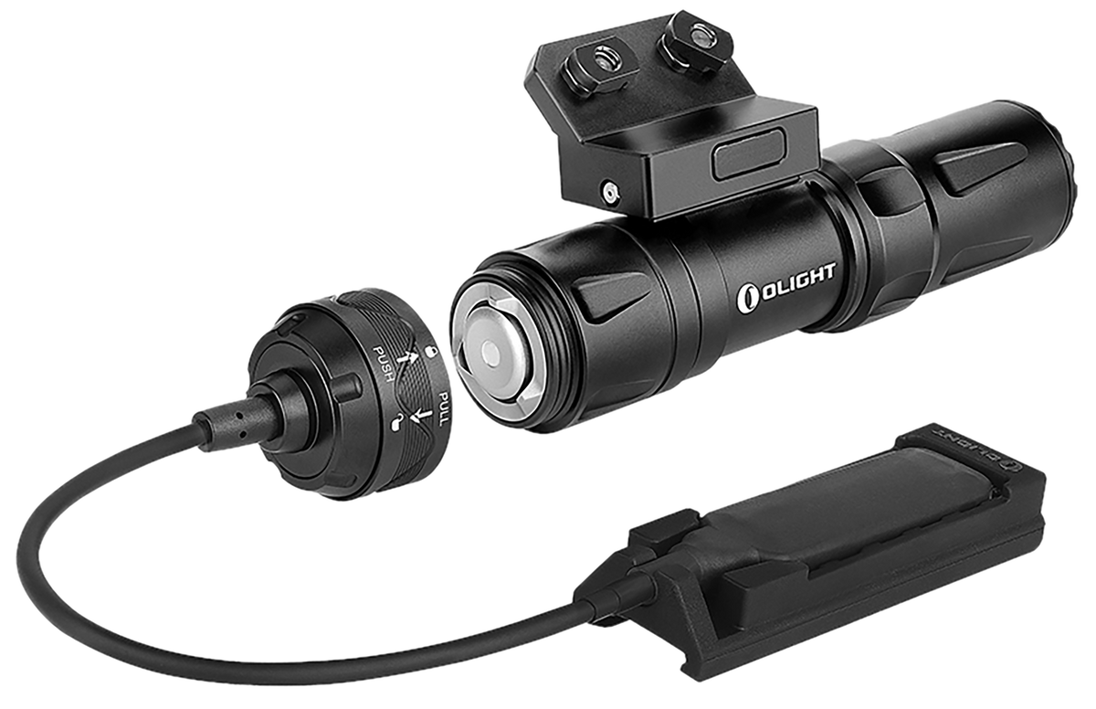 Olight Odin Mini Black Anodized Tactical Flashlight 1250 Lumens with M-LOK Mount
