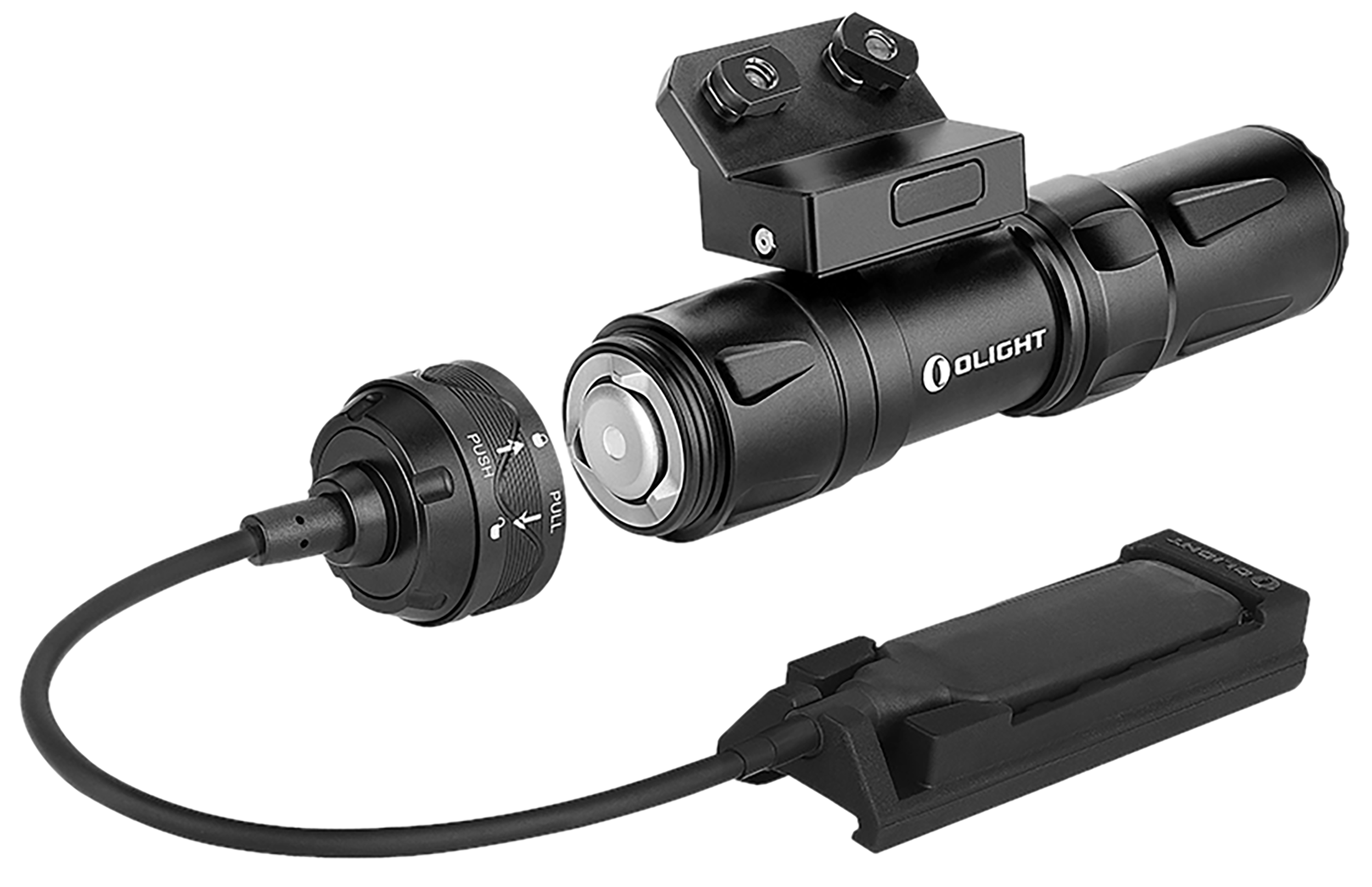 Olight Odin Mini Black Anodized Tactical Flashlight 1250 Lumens with M-LOK Mount