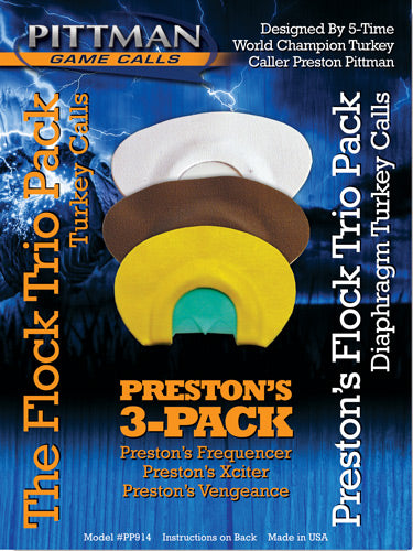 Pittman Game Calls The Flock Trio Diaphragm Pack