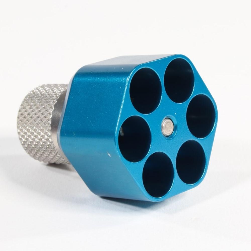 Pachmayr Aluminum Speedloader for Ruger LCR SP101 327 Federal Magnum 6 Shot Blue