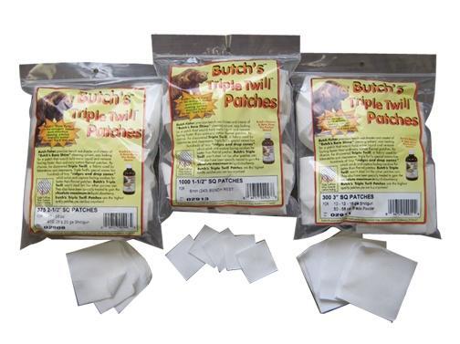 Pachmayr Butch's Triple Twill Gun Cleaning Patches 1-1/2" 1000-Count