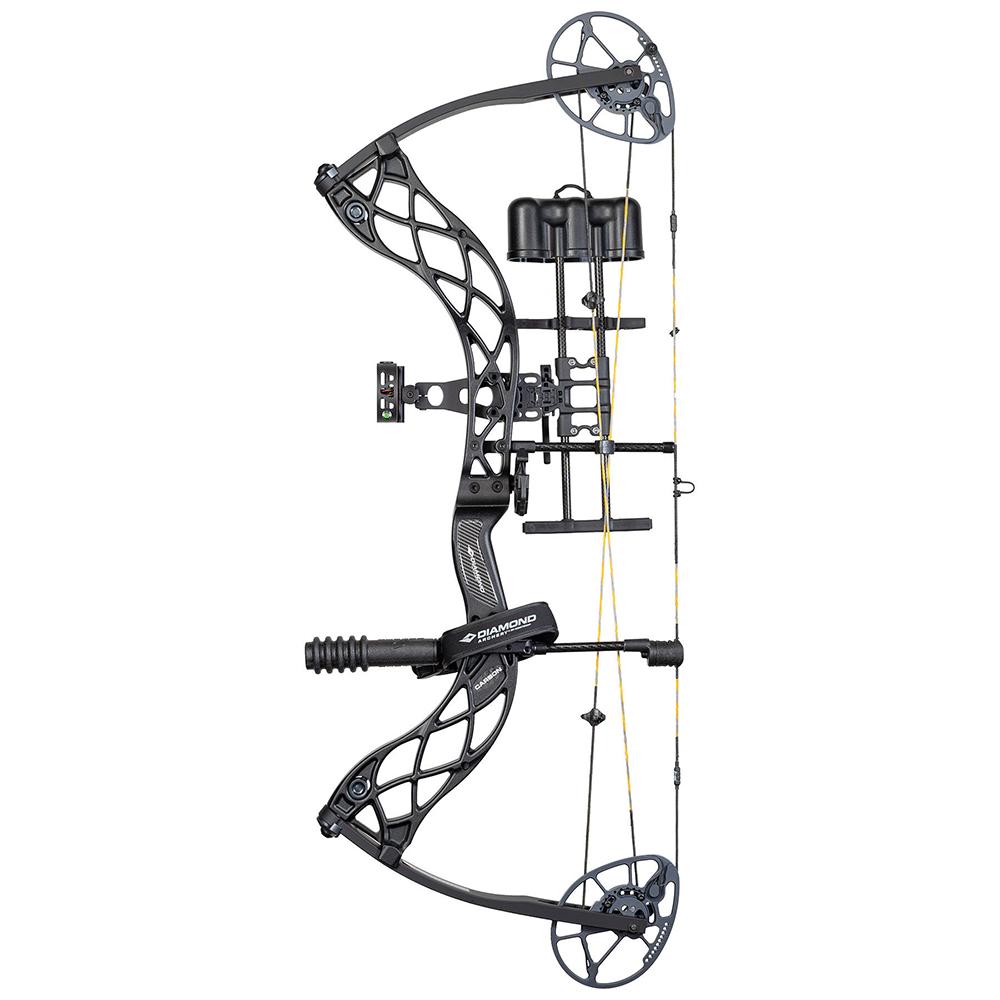 Diamond Archery Deploy SB 70 lb Compound Bow with RAK Package - Right Hand Black