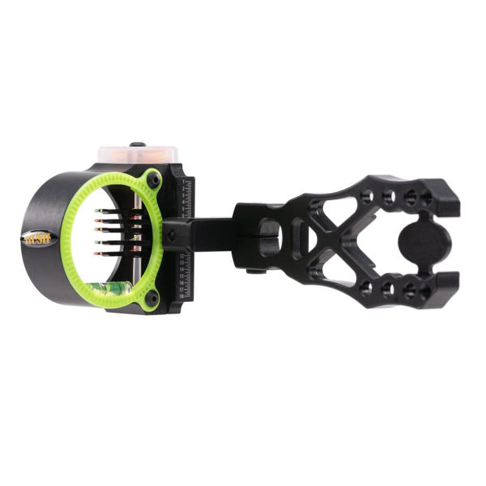 Black Gold Flash Point Rush 5 Pin Bow Sight .019 RH Black