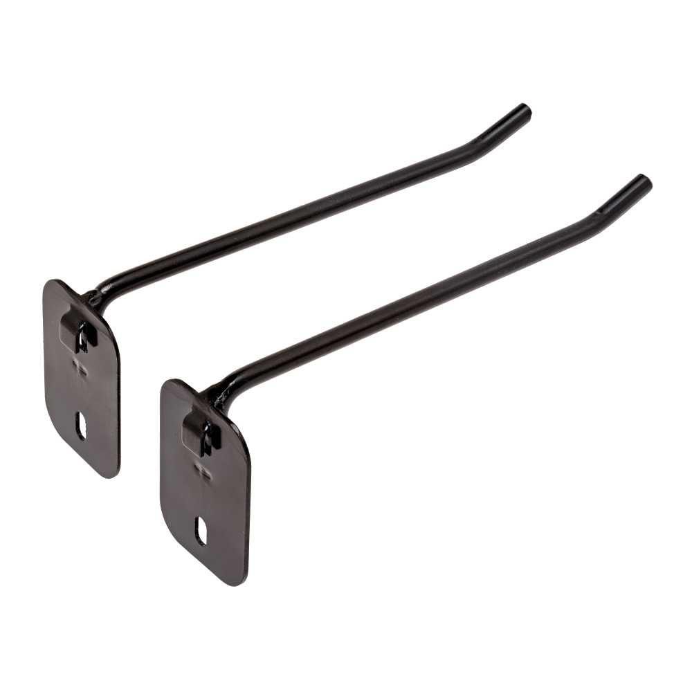 Hornady Square-Lok Modular 6" Single Peg Hook Black 2-Count