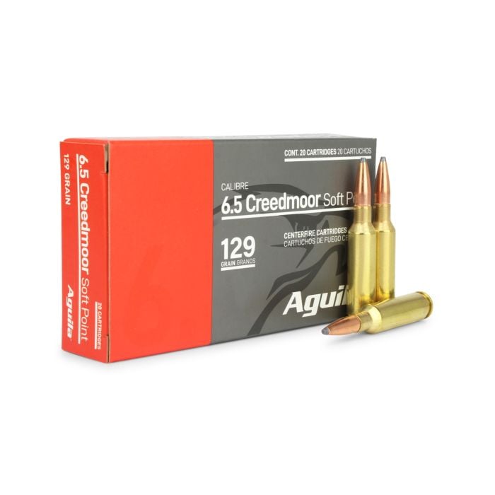 Aguila InterLock 6.5mm Creedmoor 129 gr JSP ammo
