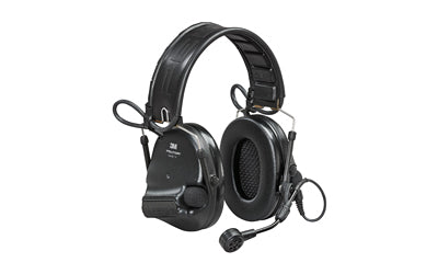 3M/Peltor, ComTac VI Defender, Electronic Earmuff, Matte Finish, Black, NIB (Natural Interaction Behavior) Wireless Technology, Includes Boom Microphone