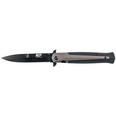 Smith & Wesson M&P Dagger Clip Point Folding Knife 3-7/8" Blade Black