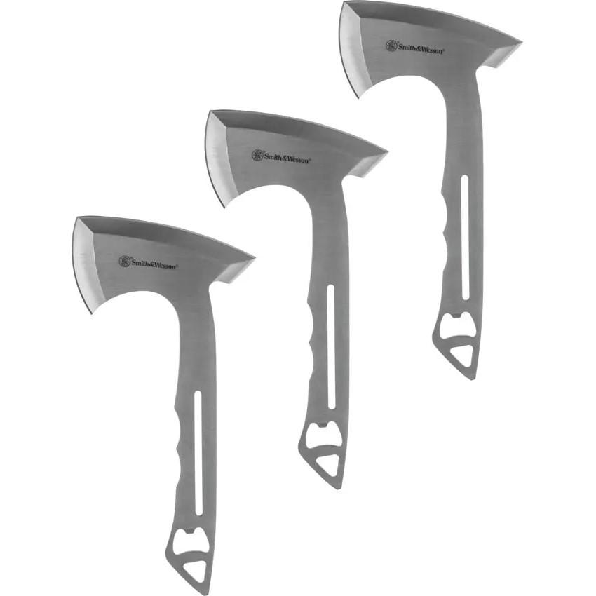 Smith & Wesson Hawkeye Throwing Axes Set of 3 with Bottle Opener