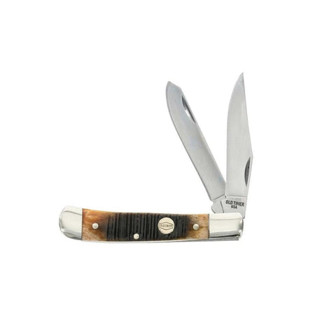 Old Timer Generational USA 94OT Trapper 2-Blade Pocket Knife - Chestnut Bone