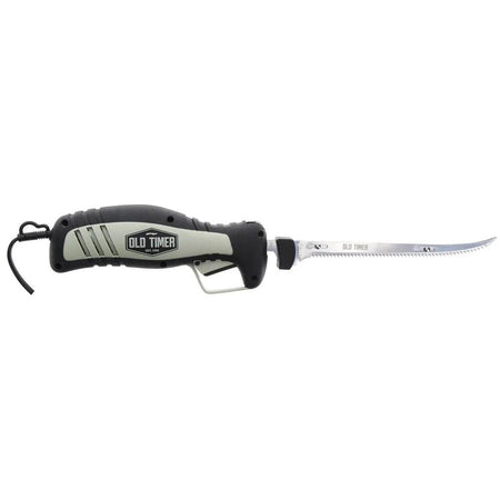 Old Timer 110V Electric Fillet Knife with 8" Stainless Steel Blade Black and Grey