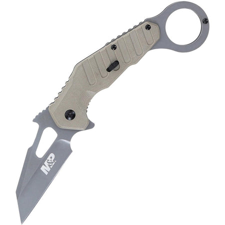 Smith & Wesson M&P Extreme Ops Karambit Folding Knife, 3" Blade, FDE