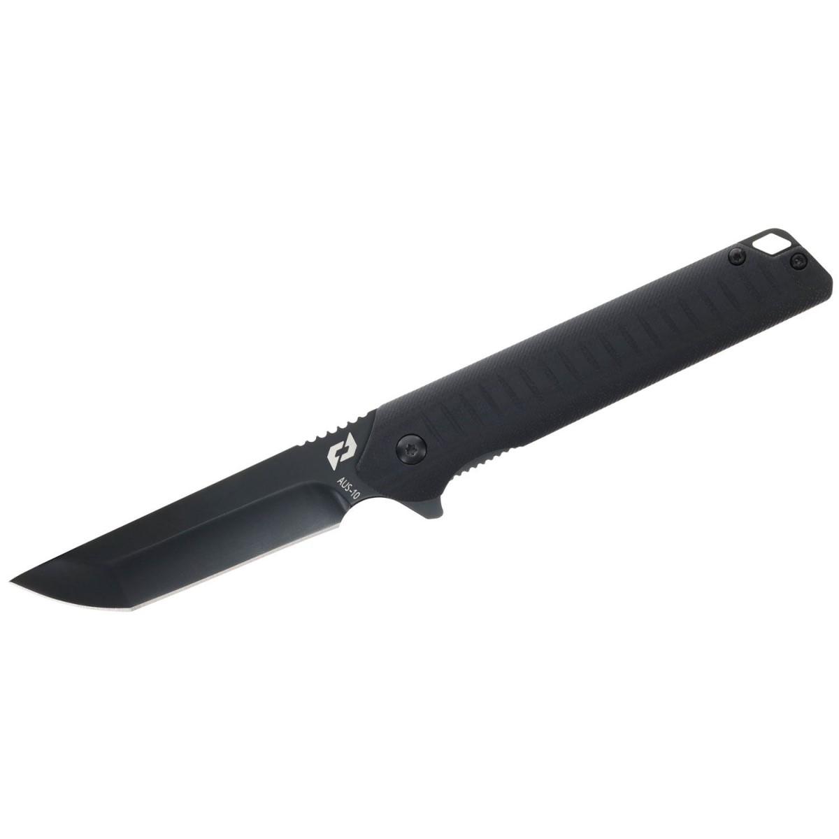 Schrade Delta Class Steelhead Folding Knife 3.5" AUS-10 Blade Black G10 Handle