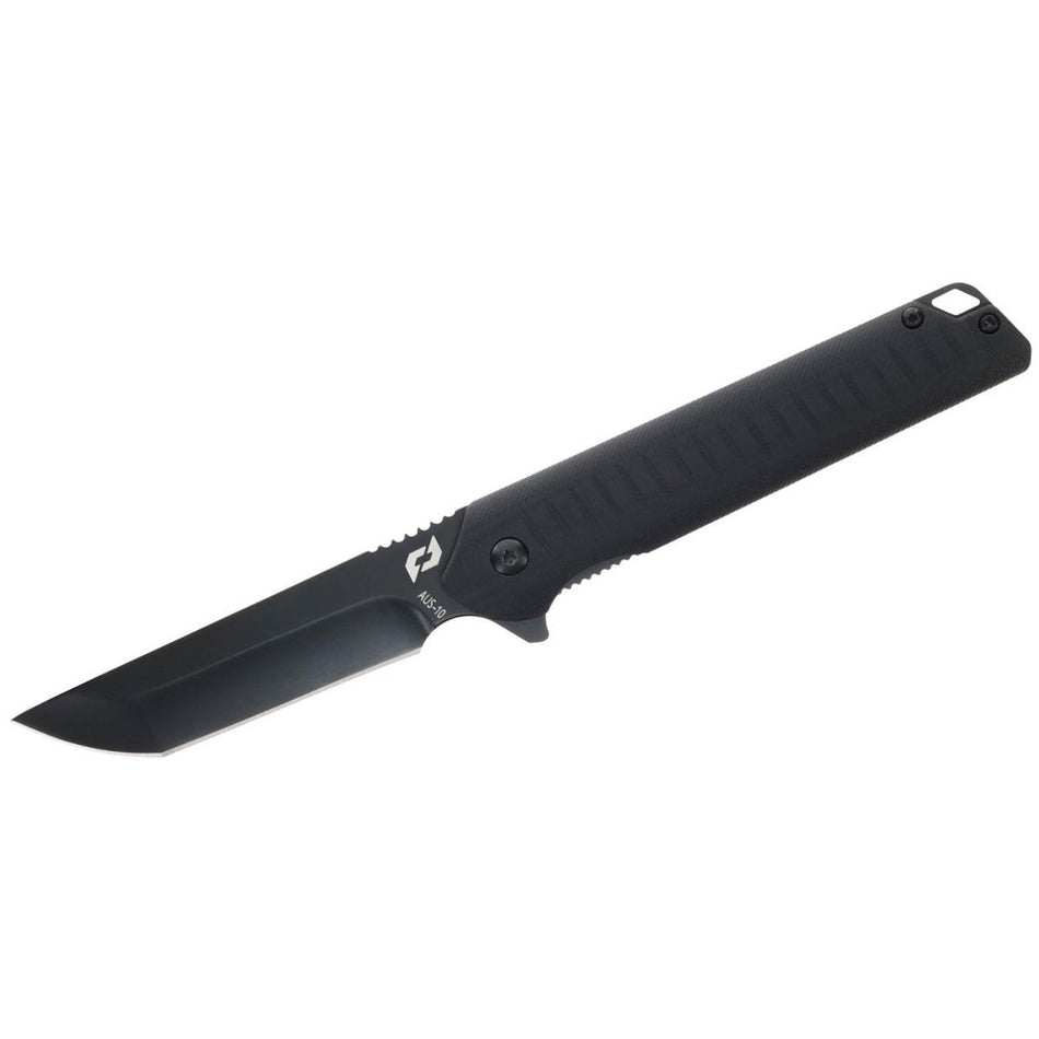 Schrade Delta Class Steelhead Folding Knife 3.5" AUS-10 Blade Black G10 Handle