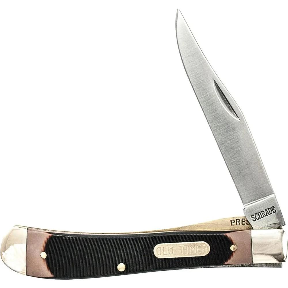 Old Timer Gunstock Trapper Folding Pocket Knife 3 7/8" Single Blade