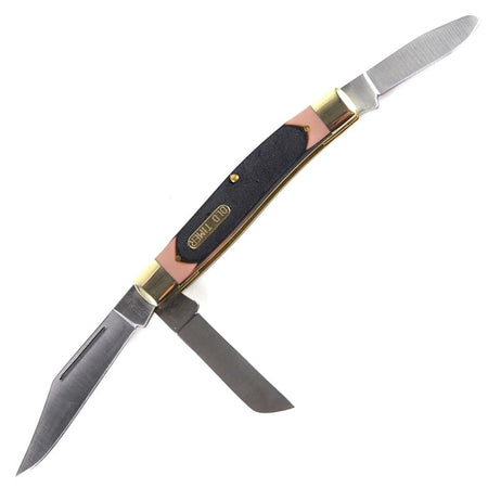 Old Timer Senior 3-Blade Folding Stockman Knife 3" Clip Point 7Cr17 Steel