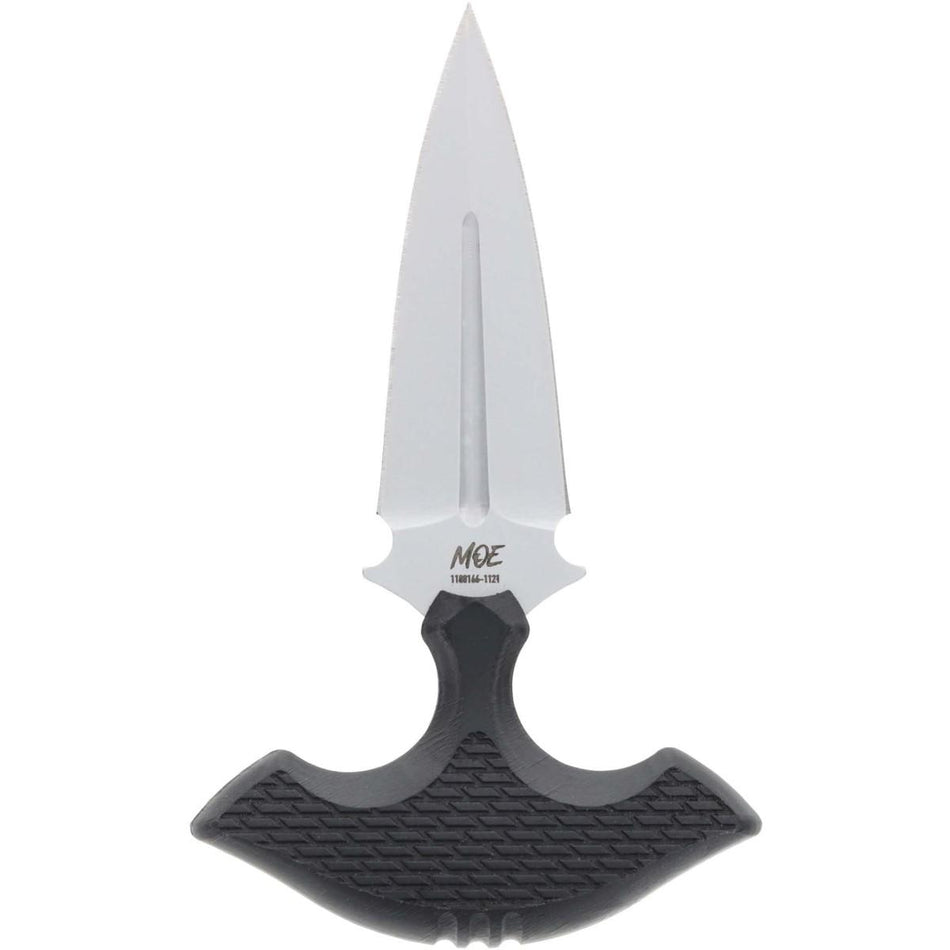 Schrade MOE Fixed Blade Knife with 3-1/4" AUS-10 Blade and Black Rubberized Handle