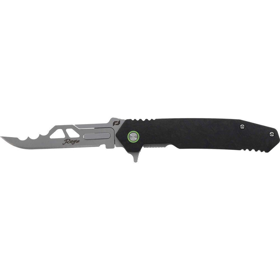 Schrade Stryche Enrage 6 Folding Knife 2.2" Replaceable Blade Black Carbon Fiber Handle