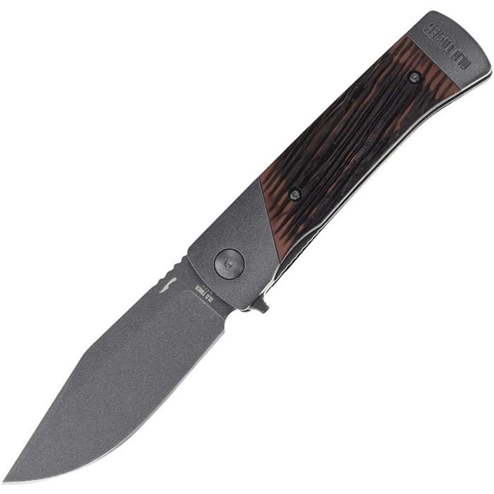 Old Timer Frontier Manual Folding Knife 3-3/4" Clip Point Blade Rosewood Handle