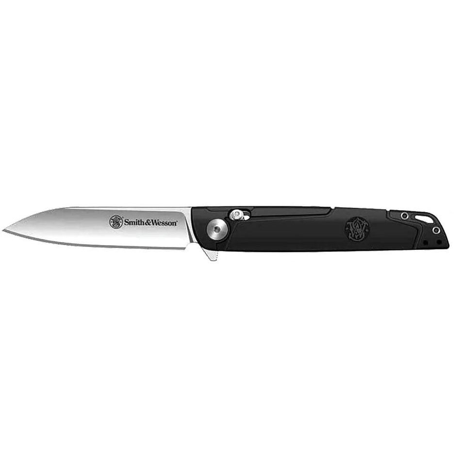 Smith & Wesson KT 24/7 Crossbar Lock Folding Knife 3-1/4" Drop Point Blade Black