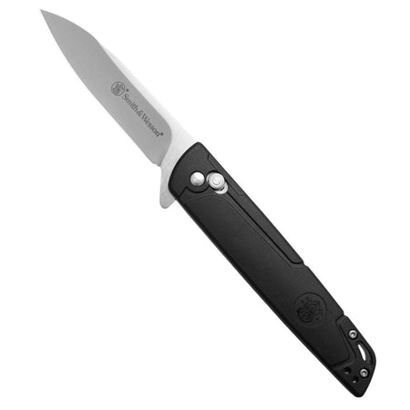 Smith & Wesson 24/7 Crossbar Folding Knife 3.25" Drop Point Black