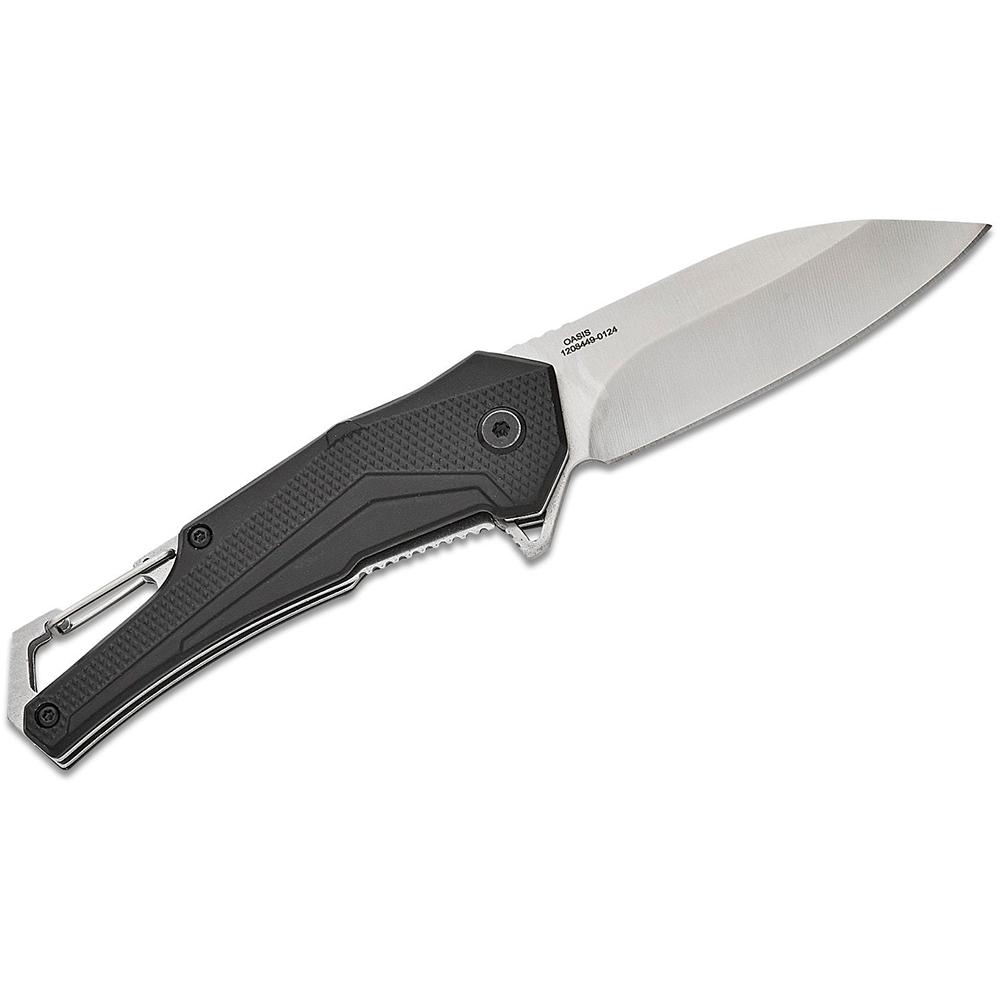 Smith & Wesson Oasis Carabiner Folding Knife 3" Wharncliffe Blade Black
