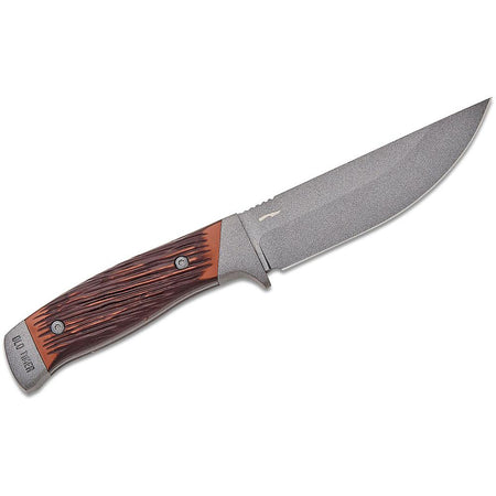 Old Timer Frontier Fixed Blade Knife 5" Drop Point with Luxewood Handle and Wood Box