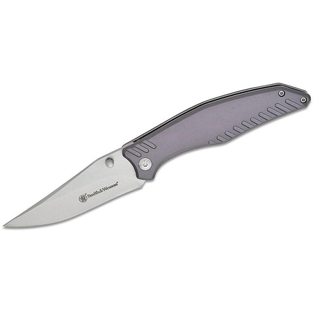 Smith & Wesson Black Ops Folding Knife 3-1/2" Clip Point Blade - Slate Grey