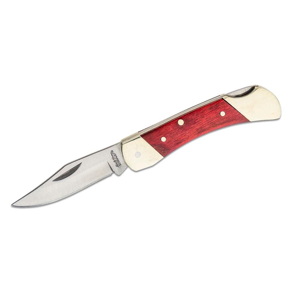 Schrade Uncle Henry Brown Bear Folding Pocket Knife 2-1/4" Clip Point Wood Handle