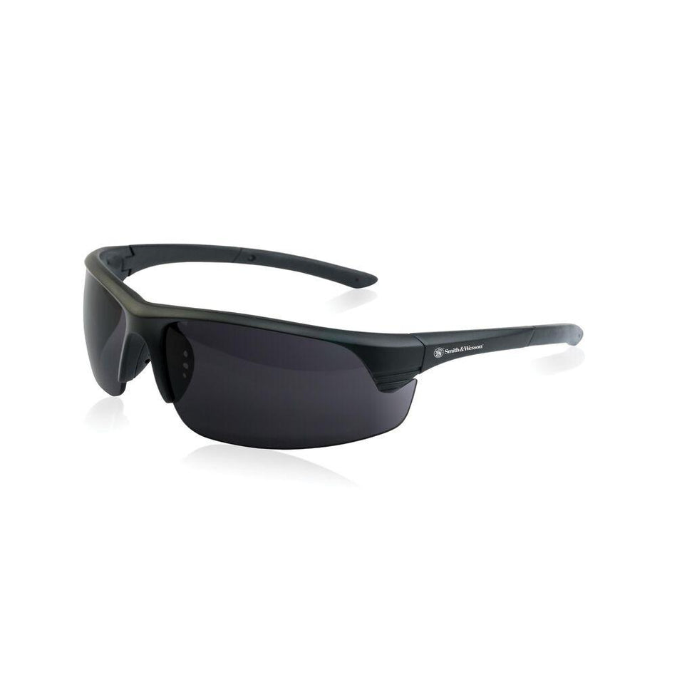 Smith & Wesson Corporal Half Frame Shooting Glasses Black with Smoke Lens