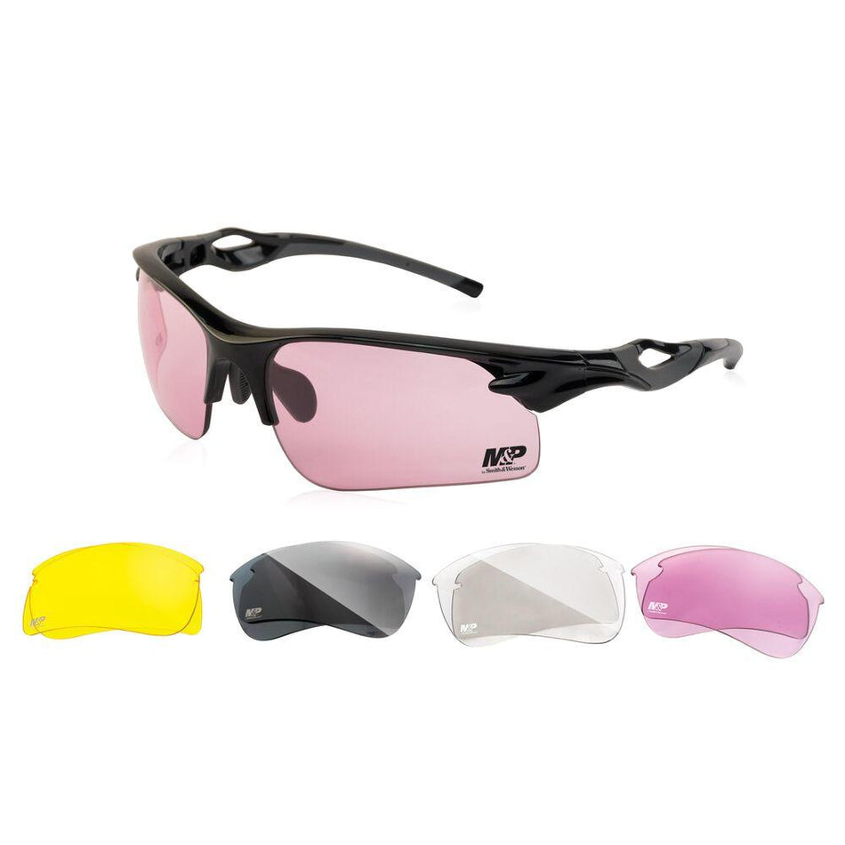 Smith & Wesson M&P Harrier Half Frame Shooting Glasses with Interchangeable Lenses