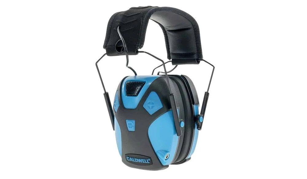 Caldwell Small E-Max Pro Electronic Earmuffs Neon Blue 23dB NRR