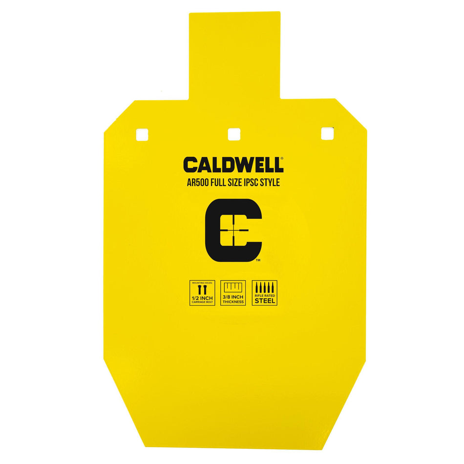Caldwell AR500 Full Size IPSC Hardened Steel Shooting Target