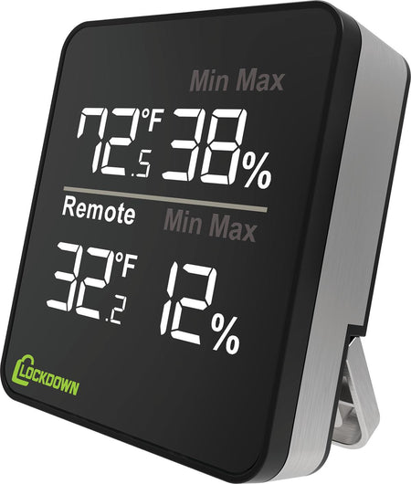 Lockdown Wireless Hygrometer for Gun Safe Humidity Monitoring