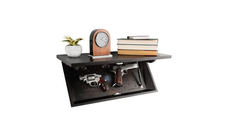 Lockdown In PlainSight Hidden Compartment Shelf - Walnut Finish