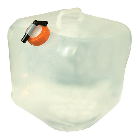 Ultimate Survival Water Carrier Cube 5 Gallon - Clear Heavy-Duty Polyethylene