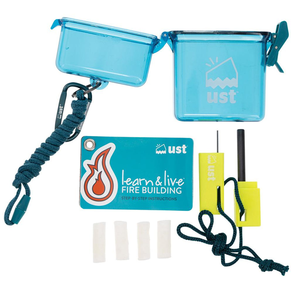 Ultimate Survival Learn & Live Fire Starting Kit with Ferro Rod and Tinder