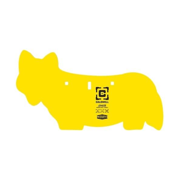 Caldwell AR500 Coyote Steel Hanging Target Yellow 3/8" Game Series