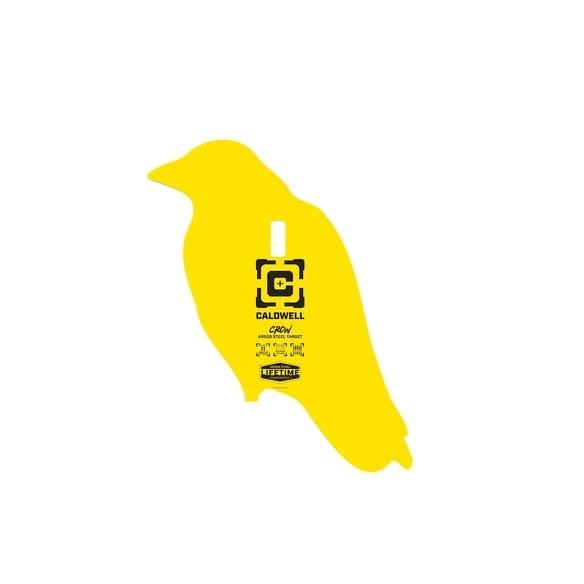 Caldwell AR500 Crow Steel Hanging Silhouette Target Yellow