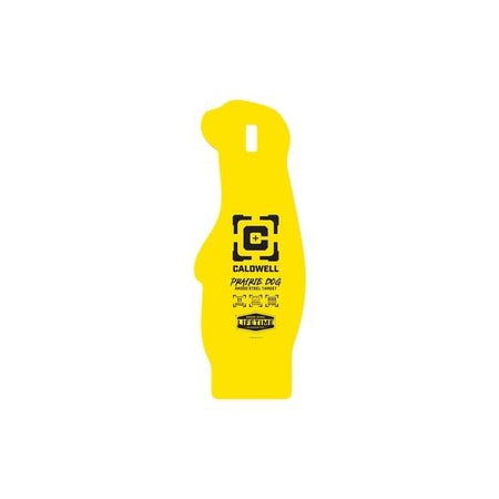 Caldwell AR500 Steel Prairie Dog Game Silhouette Hanging Target Yellow