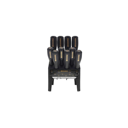 Wheeler 10 Piece SAE Hex Benchtop Screwdriver Set in Black