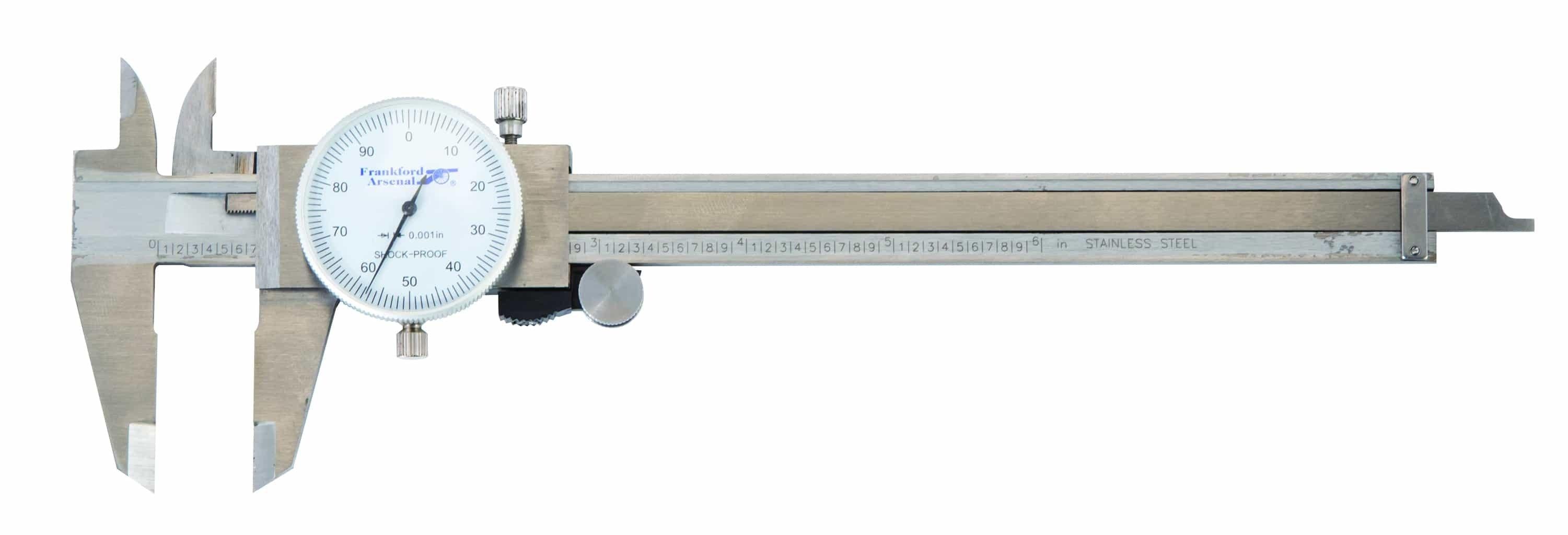 Frankford Arsenal Stainless Steel Dial Caliper for Reloading